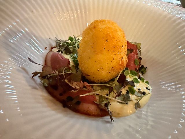 Cromesquis doré et micro pousses