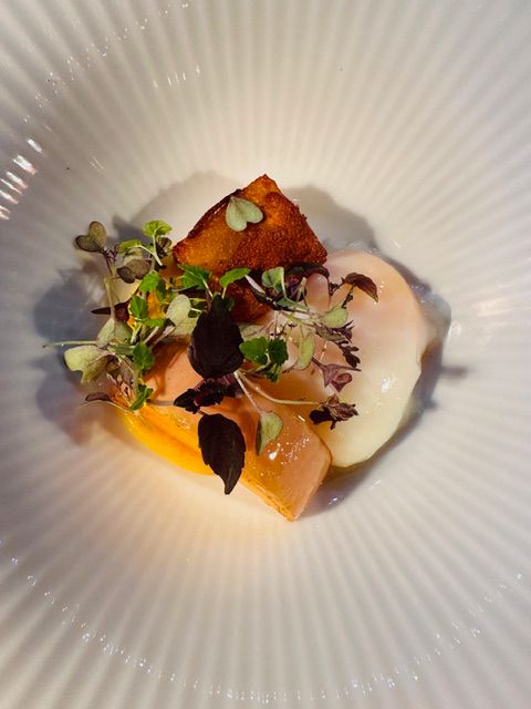 Oeuf parfait et purée de carotte